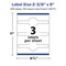 Avery Glossy Clear Wraparound Labels with Sure Feed, 2-3/8" x 8"